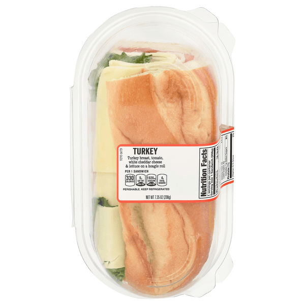 Stop & Shop Deli Sandwich Turkey & White Cheddar Cheese (Half