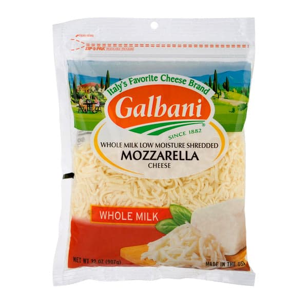 Galbani Whole Milk Shredded Mozzarella Cheese