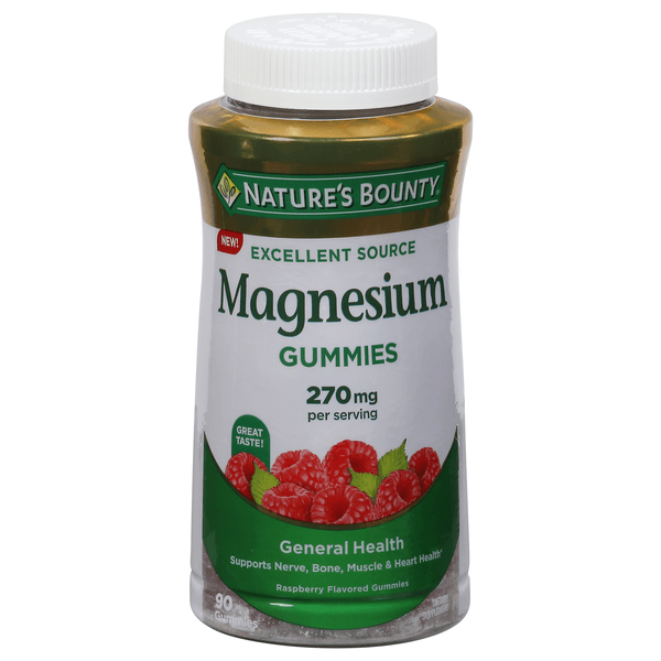Nature'S Bounty Magnesium Gummies Raspberry Flavored