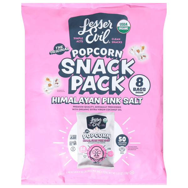 Lesser Evil Buddha Himalayan Pink Snack Pack Organic
