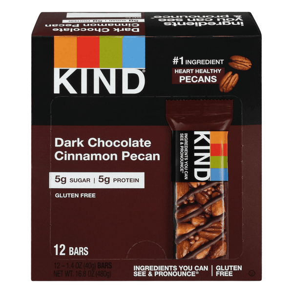 Kind Nuts & Spices Bar Dark Chocolate Cinnamon Pecan