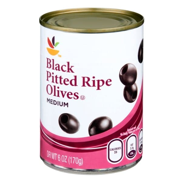 Stop & Shop Black Pitted Ripe Olives Medium