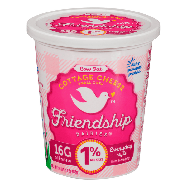 Friendship All Natural 1% Milkfat Small Curd Cottage Cheese