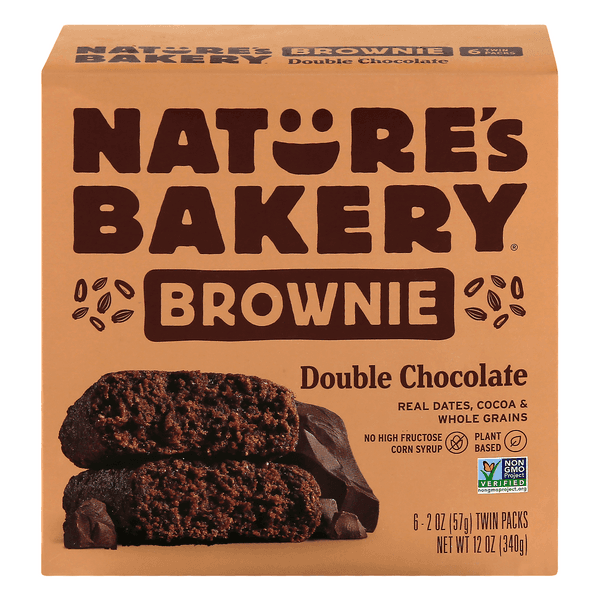 Natures Bakery Brownie Double Chocolate Chocolate
