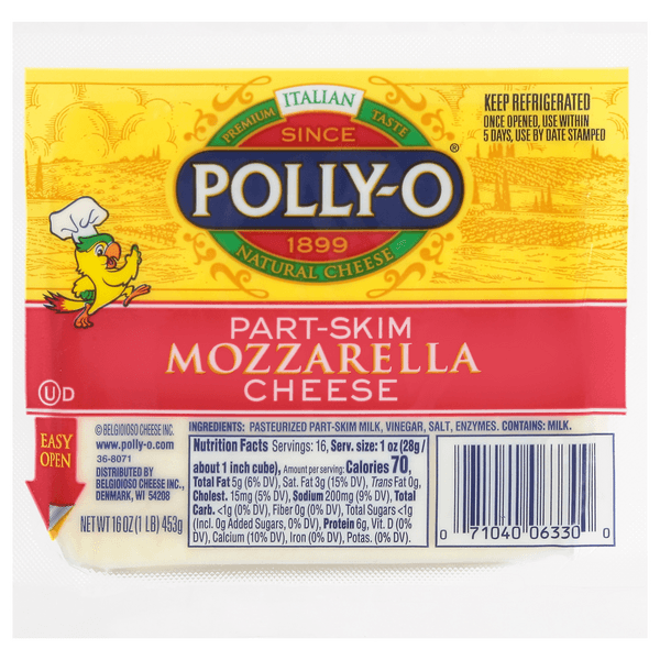 Polly-O Part Skim Mozzarella Cheese Block