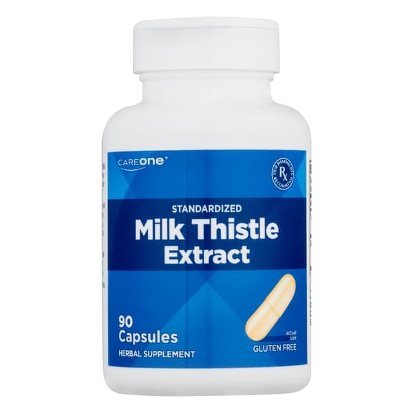 Careone Milk Thistle Extract Standardized Capsules Gluten Free