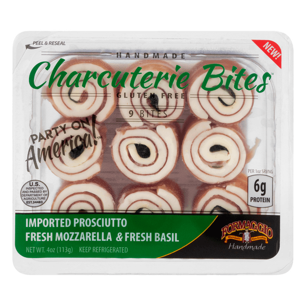 Formaggio Prosciutto Charcuterie Bites Fresh Mozzarella & Fresh Basil