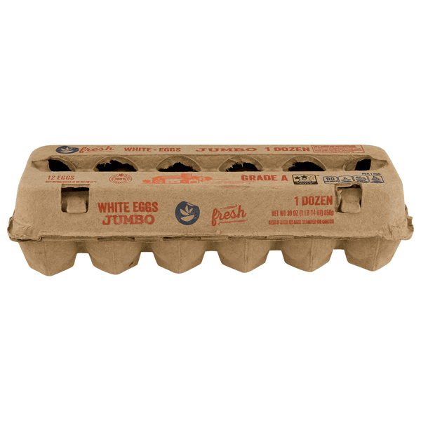 Stop & Shop Grade A Jumbo White Eggs