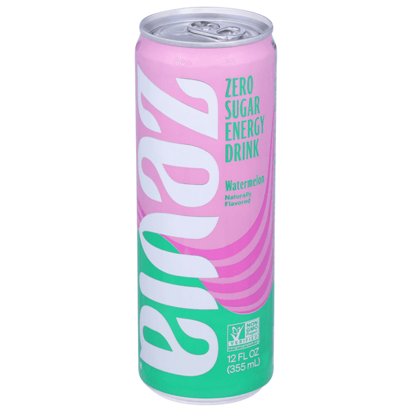 Zevia Zero Sugar Watermelon Energy Drink