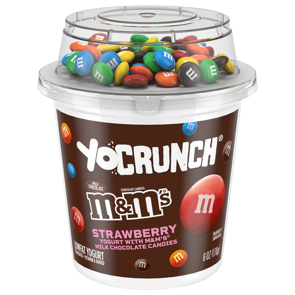 Yocrunch Low Fat M&M'S Strawberry Yogurt