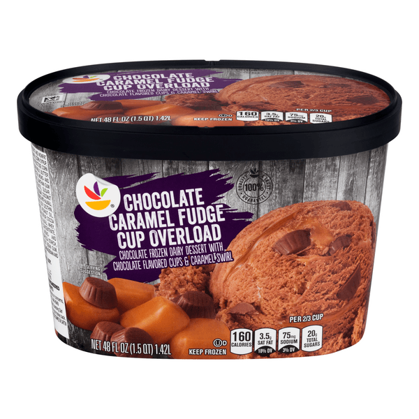 Stop & Shop  Dairy Dessert Chocolate Caramel Fudge Cup Overload