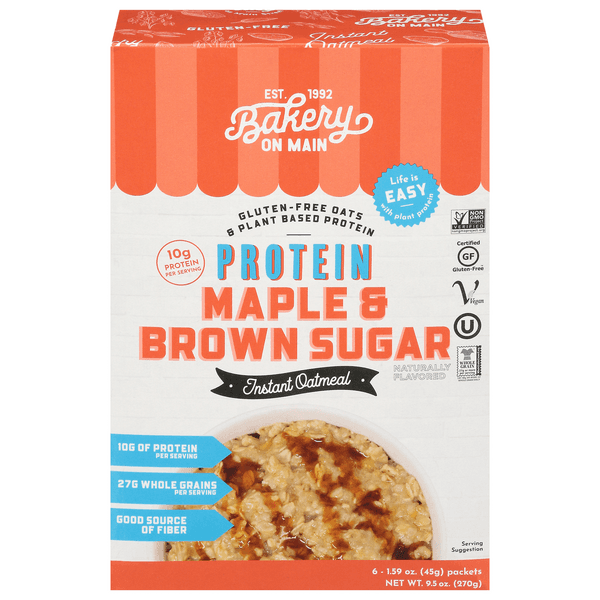 Bakery On Main Instant Oatmeal Protein Maple & Brown Sugar