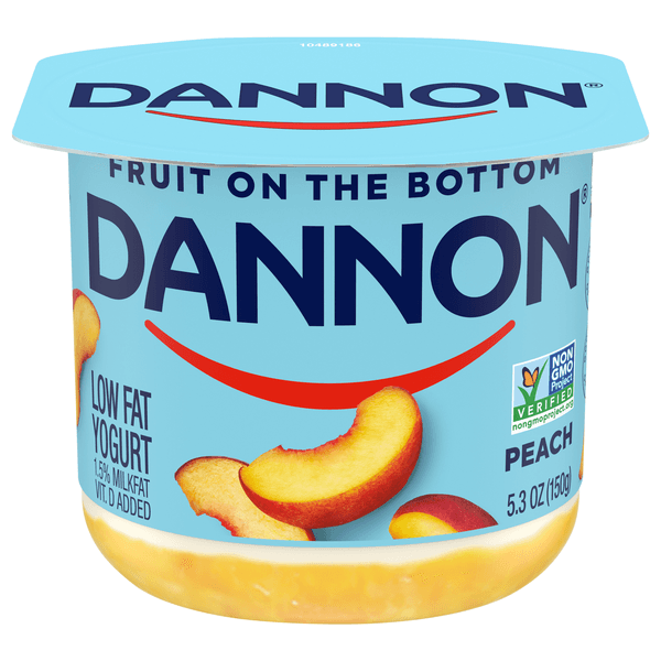 Dannon Fruit On The Bottom Peach Low Fat Yogurt