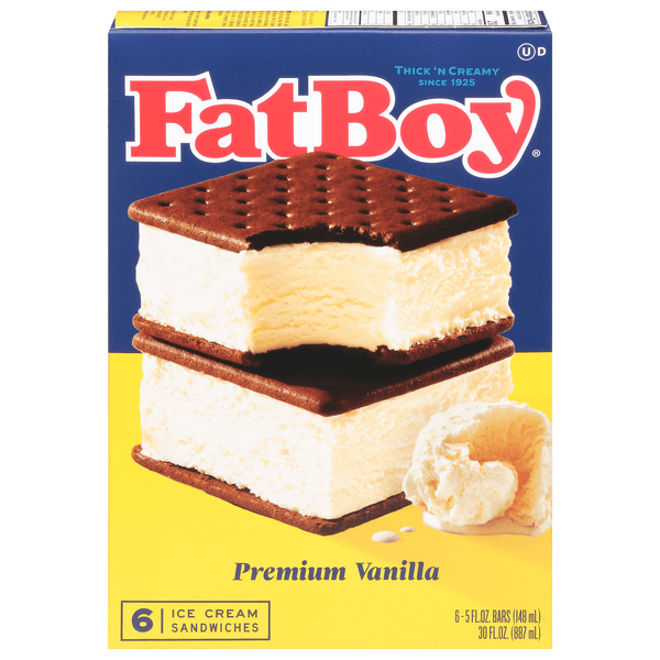 Fatboy Vanilla Ice Cream Sandwich