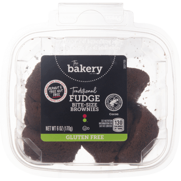 Stop & Shop The Bakery Gluten Free Traditional Fudge Bite Size Brownies
