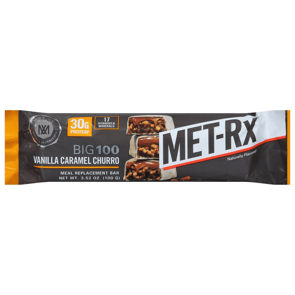 Met-Rx Big 100 Vanilla Caramel Churro Meal Replacement Bar