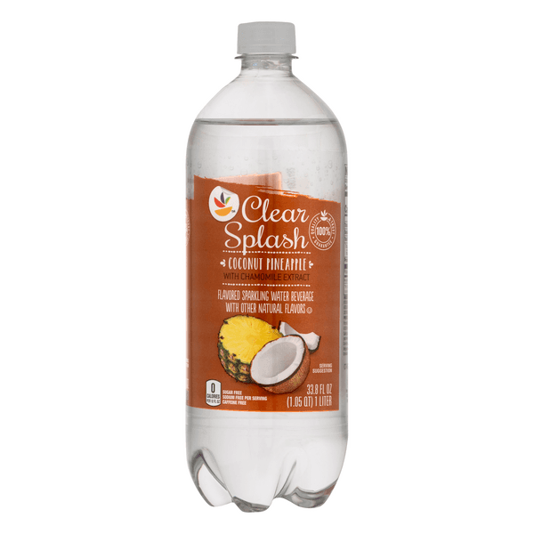 Clear Splash Sparkling Water Beverage Coconut Pineapple