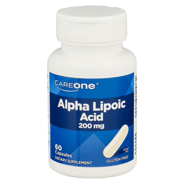 Careone Lipoic Acid Dietary Supplement Capsules Gluten Free