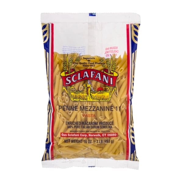 Sclafani Penne Mezzanine Pasta No