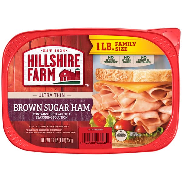 Hillshire Farm Brown Sugar Ham Ultra Thin Sliced Family Size
