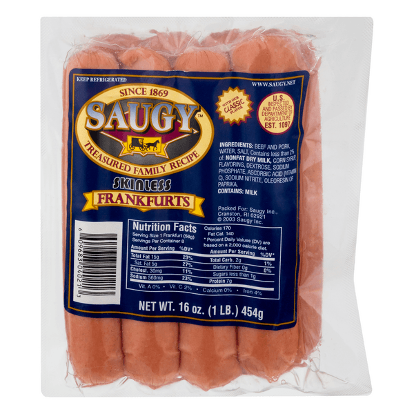 Saugy Frankfurts Skinless