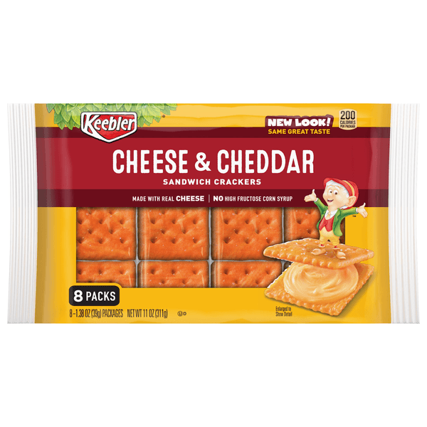 Is it Mustard Free? Keebler Sandwich Crackers Single Serve Snack Crackers Cheese And Cheddar