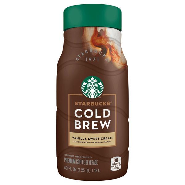 Starbucks Premium Vanilla Sweet Cream Cold Brew Coffee Beverage
