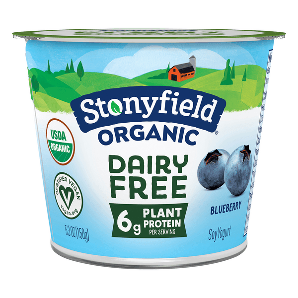 Stonyfield O'Soy Fruit On The Bottom Soy Yogurt Blueberry Organic