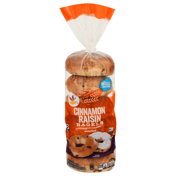 Stop & Shop Cinnamon Raisin Pre-Sliced Bagels