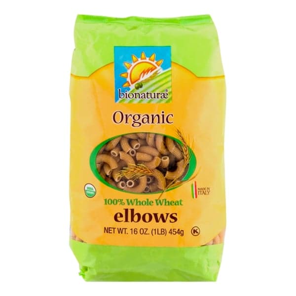 Bionaturae 100% Whole Wheat Pasta Elbows Organic