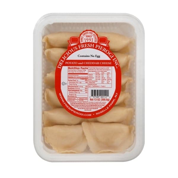 Delicious Fresh Pierogi Pasta Potato & Cheddar Cheese
