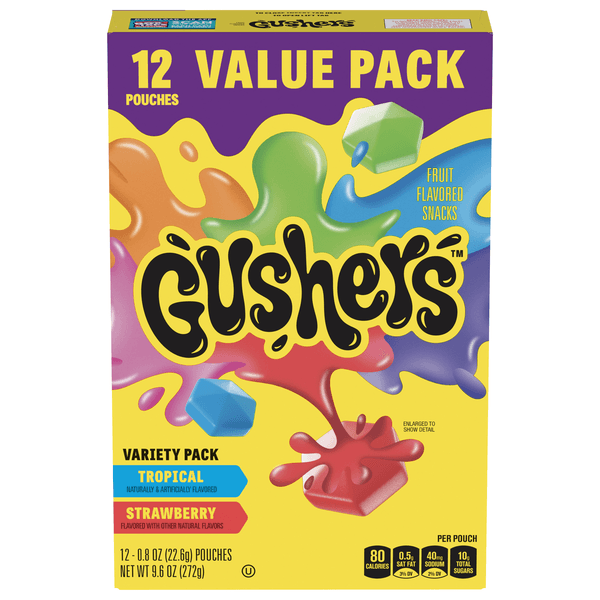 Fruit Gushers Fruit Flavored Snacks Variety Pack