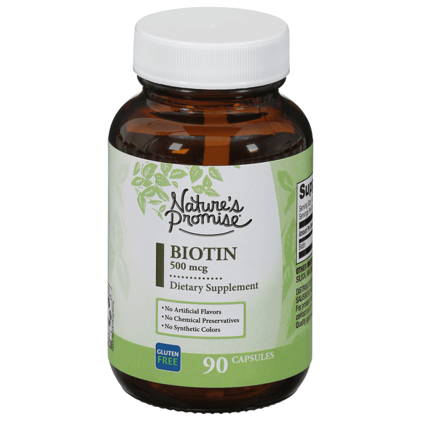 Nature'S Promise Biotin 500 Mcg Dietary Supplement Capsules