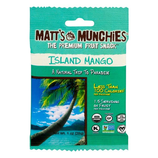Matt'S Munchies Premium Fruit Snack Island Mango