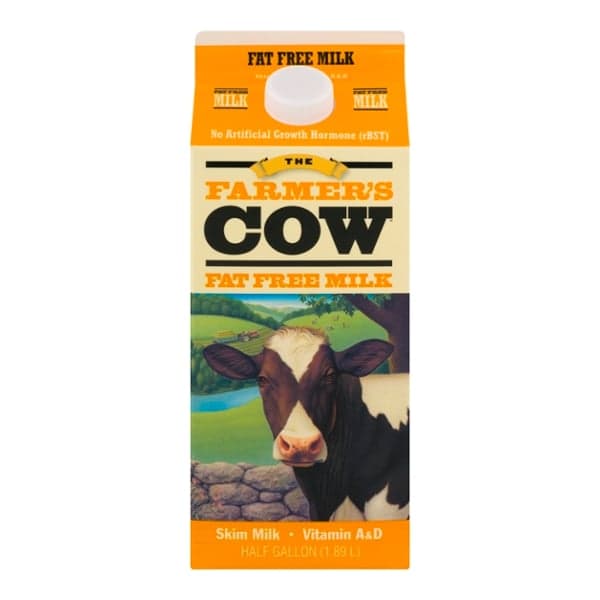 The Farmer'S Cow Fat Free Skim Milk