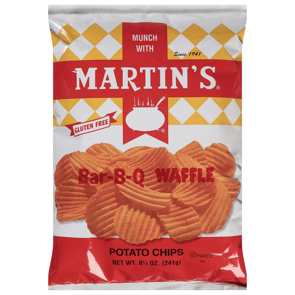 Martin'S Waffle Potato Chips Bar-B-Q