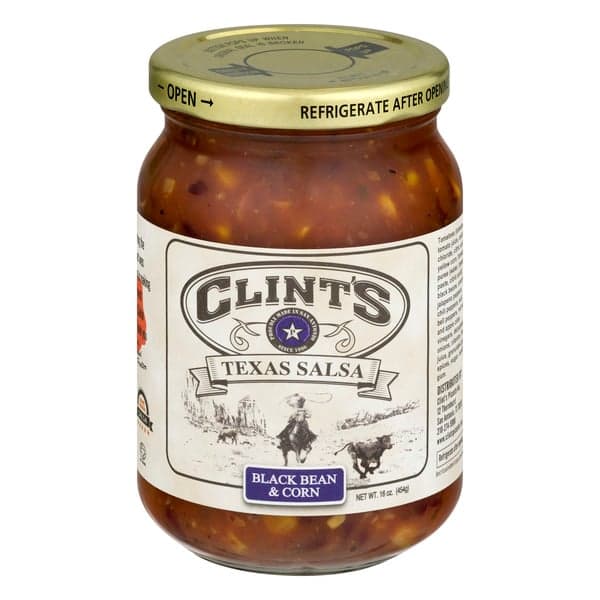 Clint'S Texas Salsa Black Bean & Corn