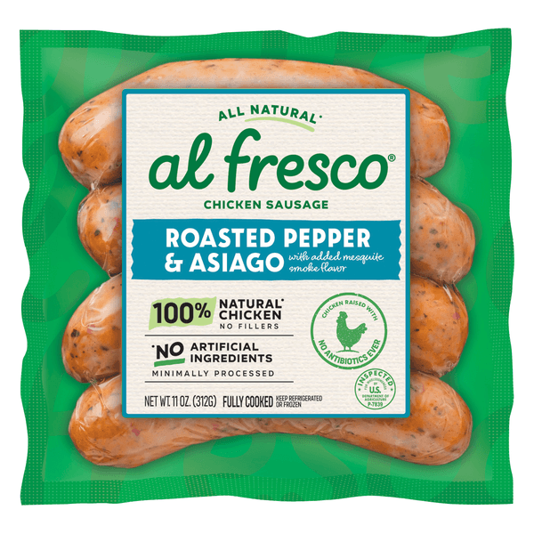 Al Fresco Natural Roasted Pepper & Asiago Chicken Sausage