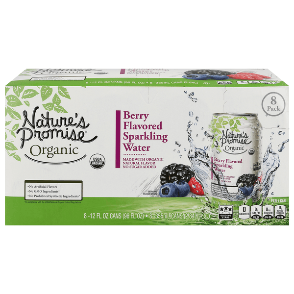 Nature'S Promise Organic Berry Flavored Sparkling Water