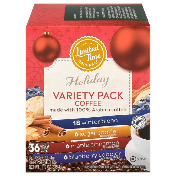 Limited Time Originals Holiday 100% Arabica Coffee Variety Pack K