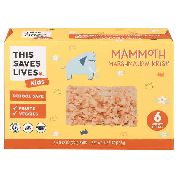 This Saves Lives Kids Mammoth Marshmallow Krisp Bars