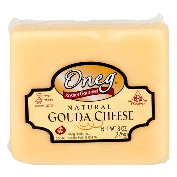 Oneg Kosher Gourmet Natural Gouda Cheese