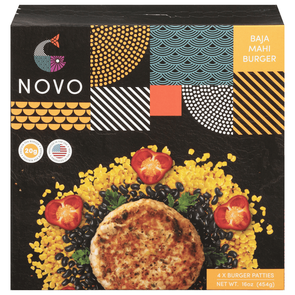 Novo Mahi Burger Patties Baja
