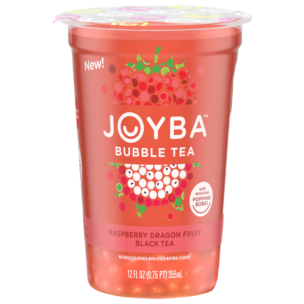 Joyba Raspberry Dragon Fruit Black Tea Bubble Tea