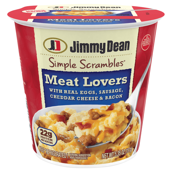 Is it Dairy Free? Jimmy Dean Simple Scrambles Meat Lovers