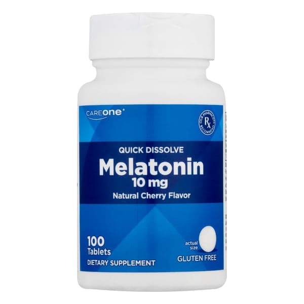 Careone Melatonin Quick Dissolve Cherry Flavor Tablets Gluten Free