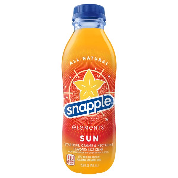 Snapple Elements Sun Star Fruit Orange Nectarine Juice Drink