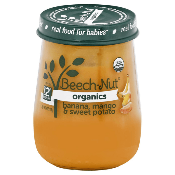 Beech-Nut Organics Stage 2 Baby Food Banana Mango & Sweet Potatoes