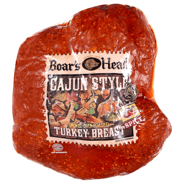 Boar'S Head Deli Turkey Breast Cajun Style Oven Roasted (Regular Sliced