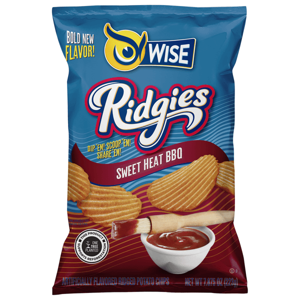 Wise Ridgies Sweet Heat Bbq Chips